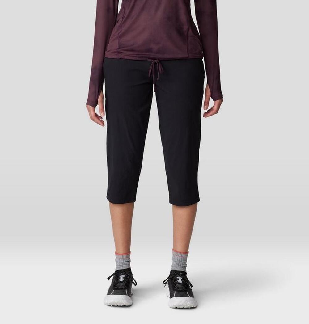 Mountain Hardwear Women’s Dynama Capri Pull-On Pants Size XL in Black *EUC